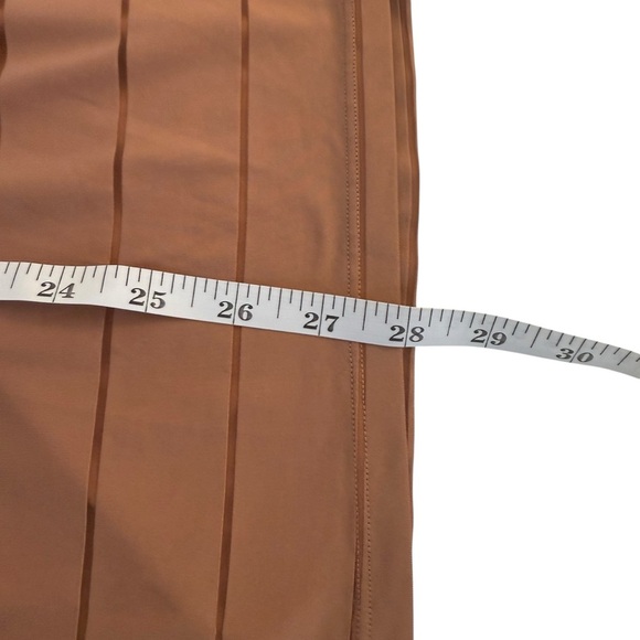 ATHLETA Stripe Mesh Tan Chi Tank Top Size Medium Workout Fitness Gym Athletic - Picture 9 of 9